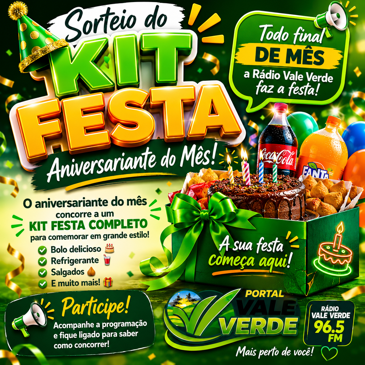 kit festa aniversariante